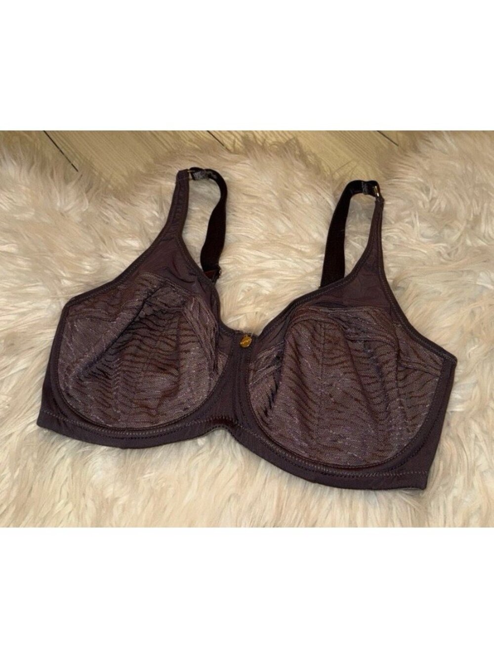 Parfait P5082 Ellie Unlined Wire Bra Animal Zebra Lace UW Womens 34H Purple